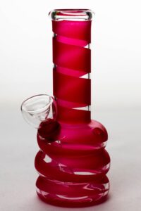 6" glass water bong