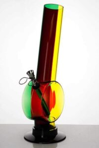 12" Acrylic Rasta Water Pipe