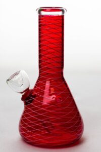 6" glass water bong