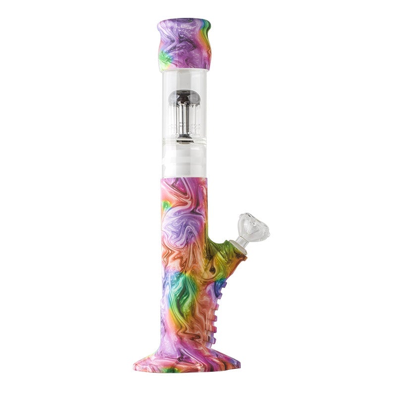 10.6StraightTubeDetachableTreePercBong_3 Straight Tube Detachable Tree Perc Bong (Random Color)