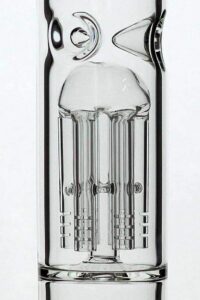 18" volcano 6 arms glass water bong