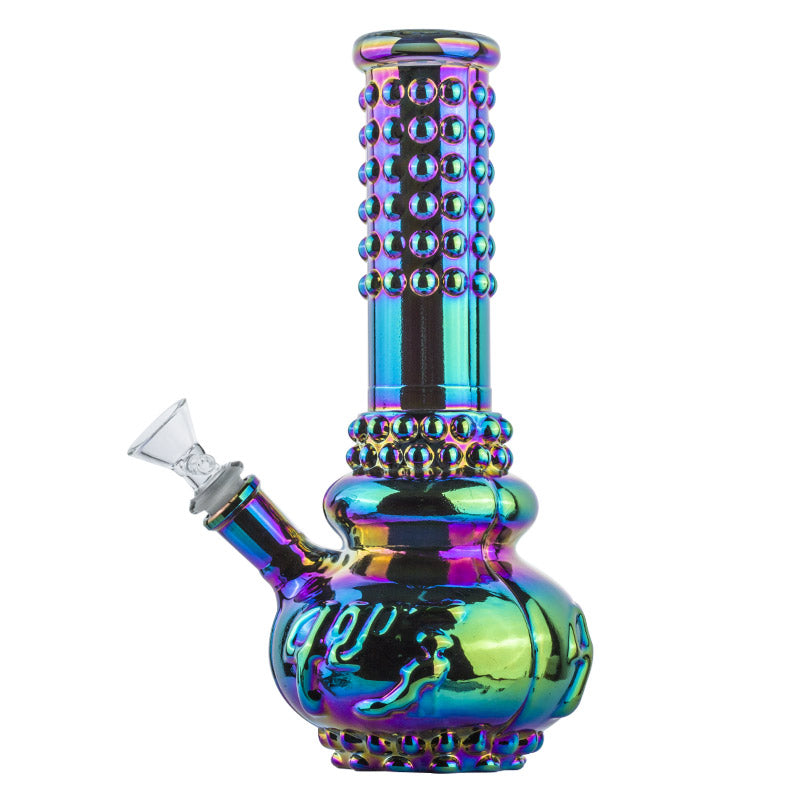 10ElectroplatedGlassBongWaterPipesForSaleFreeShippingPB_1 10" Electroplated Glass Bong