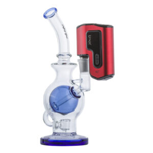 10" Glass Ball Inline Dab Rig w/ Lookah Q7 Electric Dab Nail