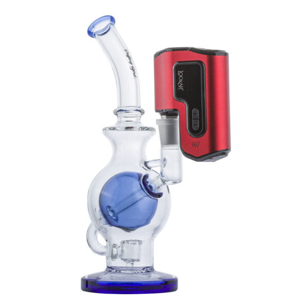 10" Glass Ball Inline Dab Rig w/ Lookah Q7 Electric Dab Nail