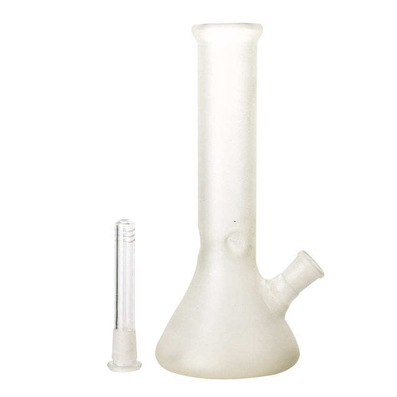 10WhiteGlassBeakerBongBestSmokeShopOnlineFreeShipping_3 10" White Glass Beaker Bong
