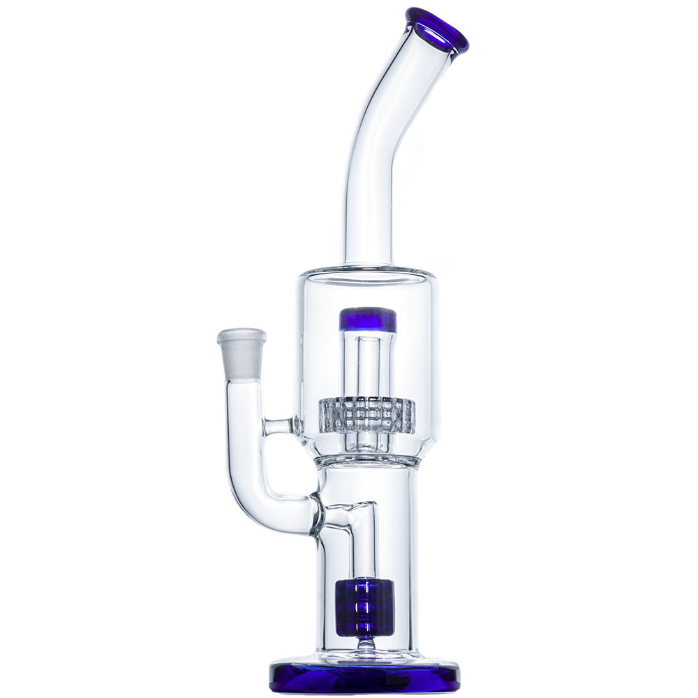 10_Double_Matrix_Perc_Glass_Bong_-_Water_Pipes_For_Sale_-_Bongs_Under_100_-_Puffing_Bird_-_Online_Headshop_6 10" Double Matrix Perc Glass Bong