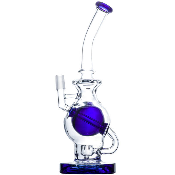 10" Glass Ball Inline Dab Rig