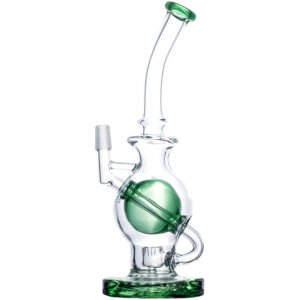 10" Glass Ball Inline Dab Rig