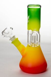 8" rasta dome percolator beaker water bong