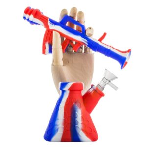 11.4" 2-in-1 Silicone Gun Bong/Nectar Collector