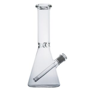 11.4″ Clear Beaker Bong With Slitted Downstem