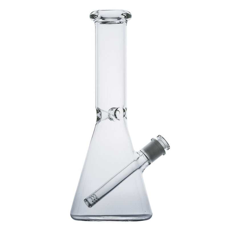 11.4_ClearBeakerBongWithSlittedDownstem_1 11.4″ Clear Beaker Bong With Slitted Downstem