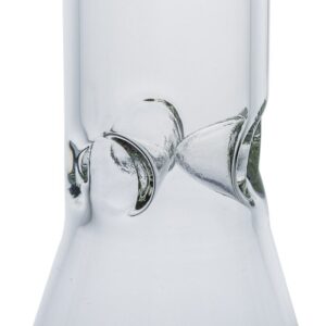 11.4_ClearBeakerBongWithSlittedDownstem_4 11.4″ Clear Beaker Bong With Slitted Downstem