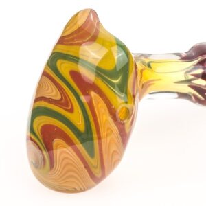 Swirl Fumed Glass Hammer Bubbler