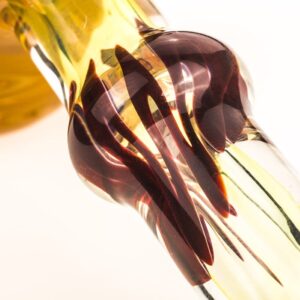 Swirl Fumed Glass Hammer Bubbler
