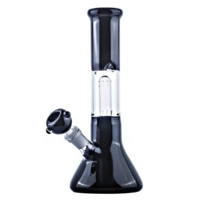 11" Black Glass Beaker Bong