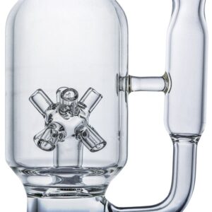 11" Gray Round Tree Prec Glass Bong