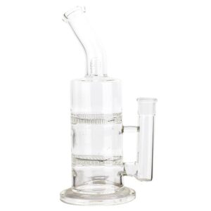 11" Honeycomb Clear Glass Bong