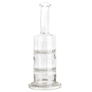 11" Honeycomb Clear Glass Bong