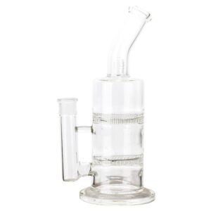 11" Honeycomb Clear Glass Bong