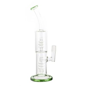 11.8" Matrix Perc Clear Glass Bong