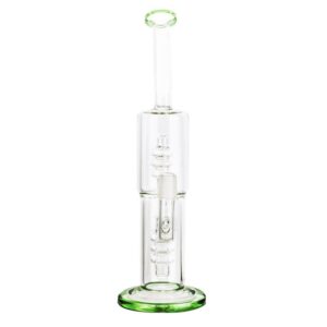 11.8" Matrix Perc Clear Glass Bong