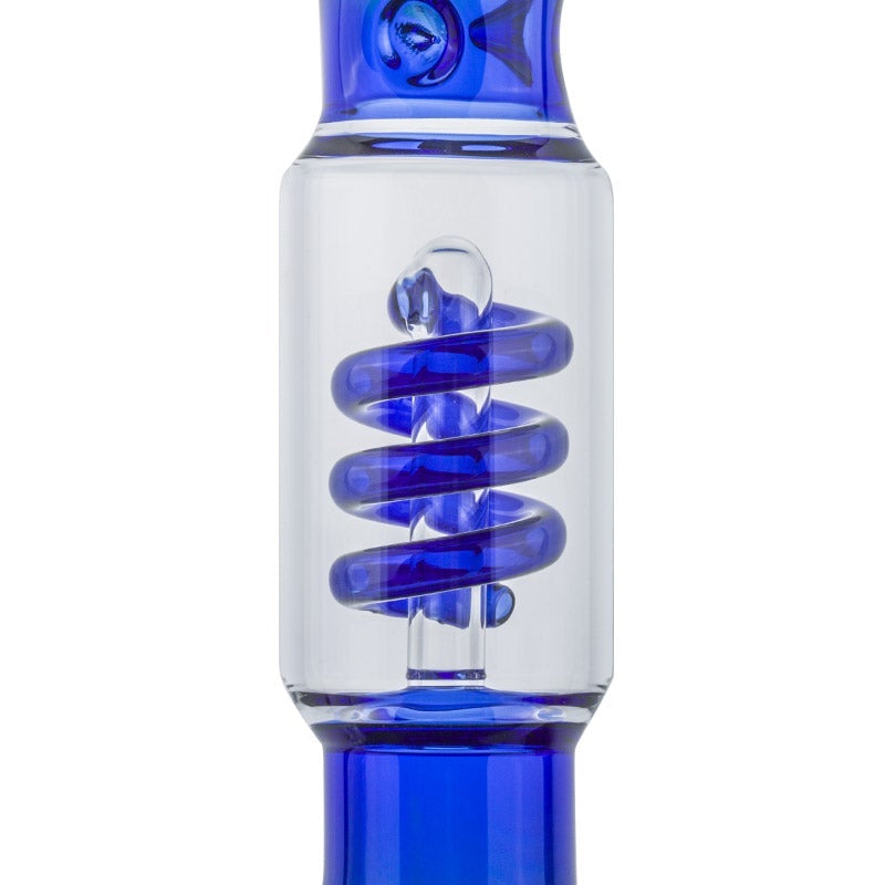11SpiralPercBlueBeakerBongWaterPipesForSaleFreeShipping_3 11" Spiral Perc Blue Beaker Bong