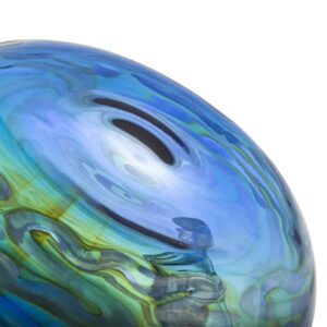 11SpiralPercBlueBeakerBongWaterPipesForSaleFreeShipping_4 11" Spiral Perc Blue Beaker Bong