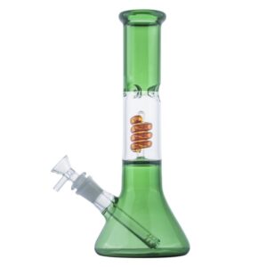 11" Spiral Perc Glass Beaker Bong