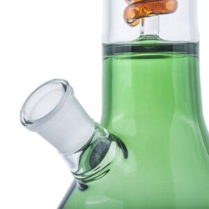11SpiralPercGlassBeakerBongWaterPipesForSaleFreeShipping_8 11" Spiral Perc Glass Beaker Bong