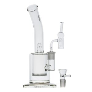 Honeycomb Glass Bong Set w/ Quartz Banger and Carb Cap