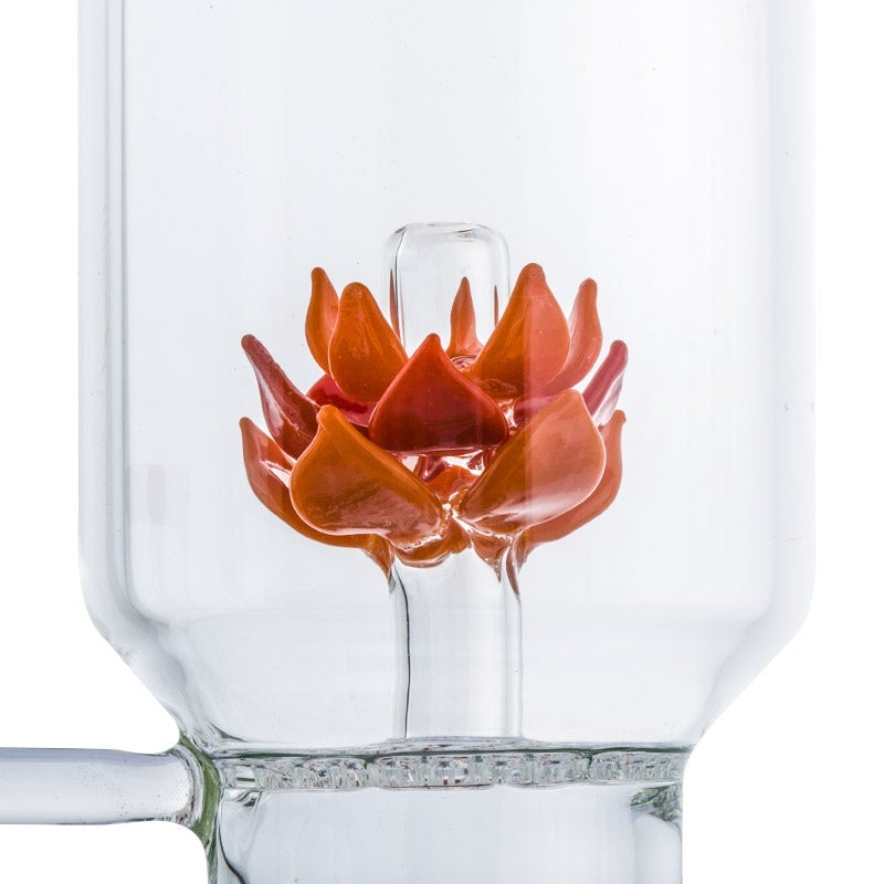 12LotusHoneycombPercGlassWaterBongForSaleFreeShipping_4 12" Lotus Honeycomb Perc Glass Bong