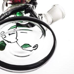 12SkullPatternNoveltyGlassBeakerBongForSaleFreeShipping_5 12" Skull Pattern Novelty Glass Bong