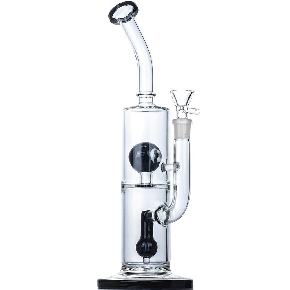 12_Inch_8_Ball_Perc_Glass_Bong_-_Glass_Bongs_For_Sale_-_Puffing_Bird_2 12" 8-Ball Perc Glass Bong