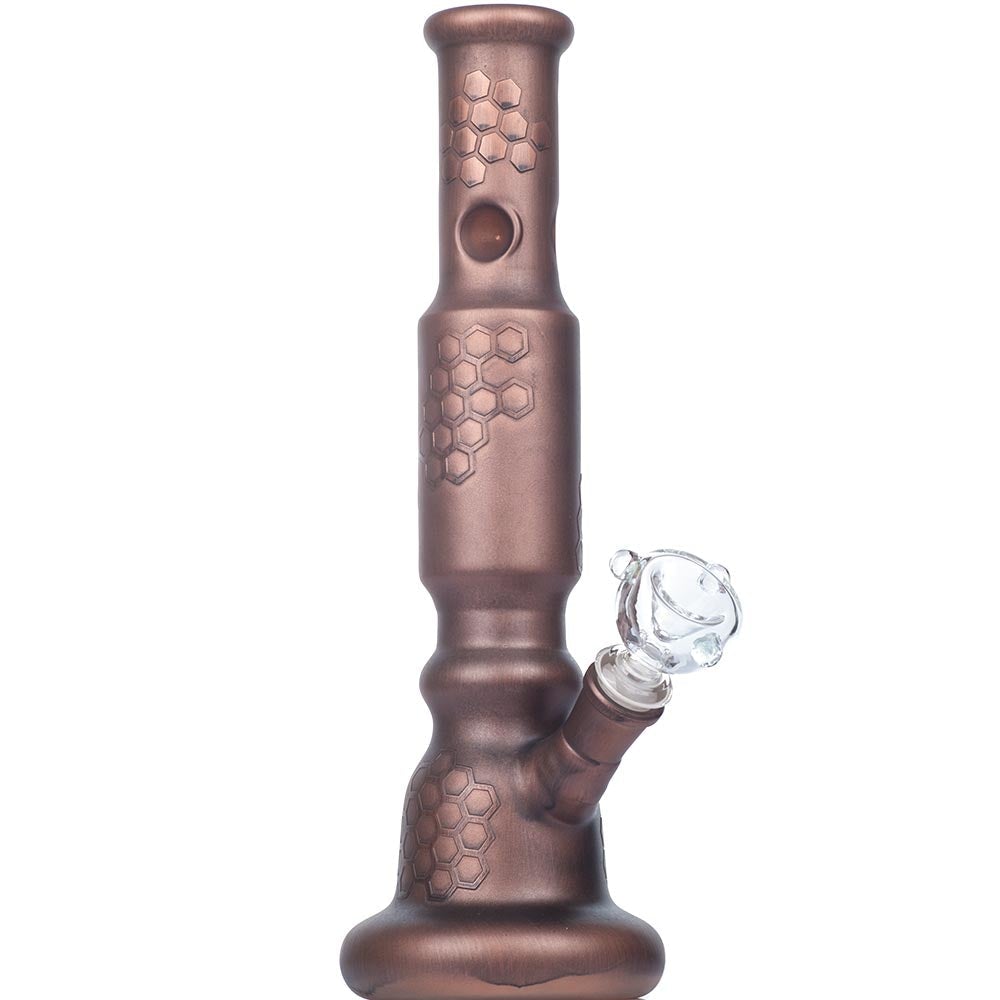12_Inch_Bee_Hive_Glass_Bong_-_Beaker_Bongs_For_Sale_-_Puffing_Bird_3 12" Bee Hive Beaker Glass Bong