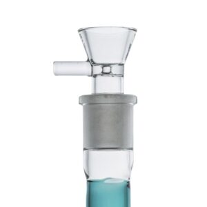 13.8" Straight Tube Double Showerhead Perc Bong
