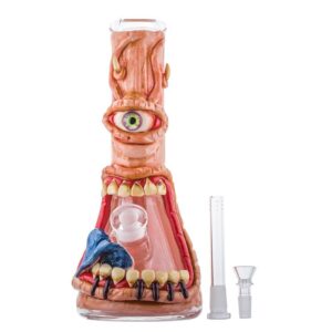13CyclopsGlassBeakerBongNoveltyBongsForSaleFreeShipping_9 13" Cyclops Glass Beaker Bong
