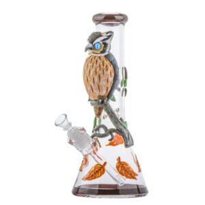 13" Owl Theme Beaker Bong
