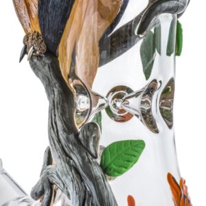 13OwlThemeGlassBeakerBongWaterPipesForSaleFreeShipping_7 13" Owl Theme Beaker Bong