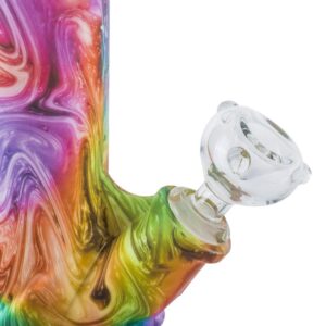 14.5" Detachable Straight Tube Silicone Bong