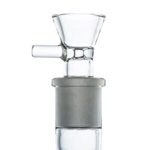 13.8" Straight Tube Double Showerhead Perc Bong