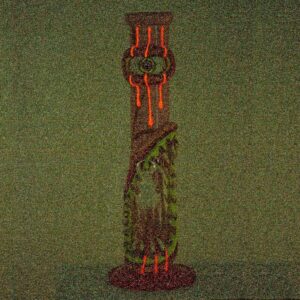 14" Glow-In-The-Dark Horror Glass Bong