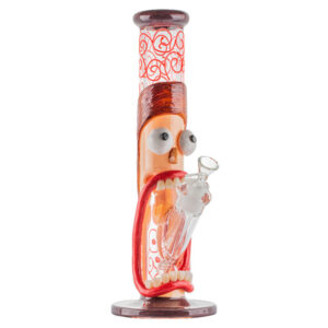 14" Glow-In-the-Dark Rick&Morty Glass Bong