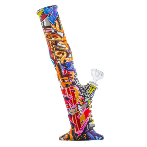 14" Graffiti Detachable Silicone Bong