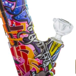 14" Graffiti Detachable Silicone Bong