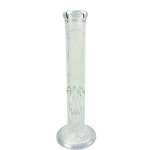 14PrintedStraightTubeGlassWaterBongForSaleFreeShipping_7 14" Printed Straight Tube Glass Bong