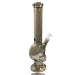 15" Straight Skull Glass Bong