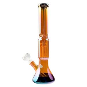 16" Colored Tree Perc Beaker Glass Bong