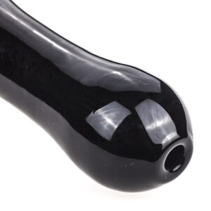 Totem Theme Black Glass Pipe