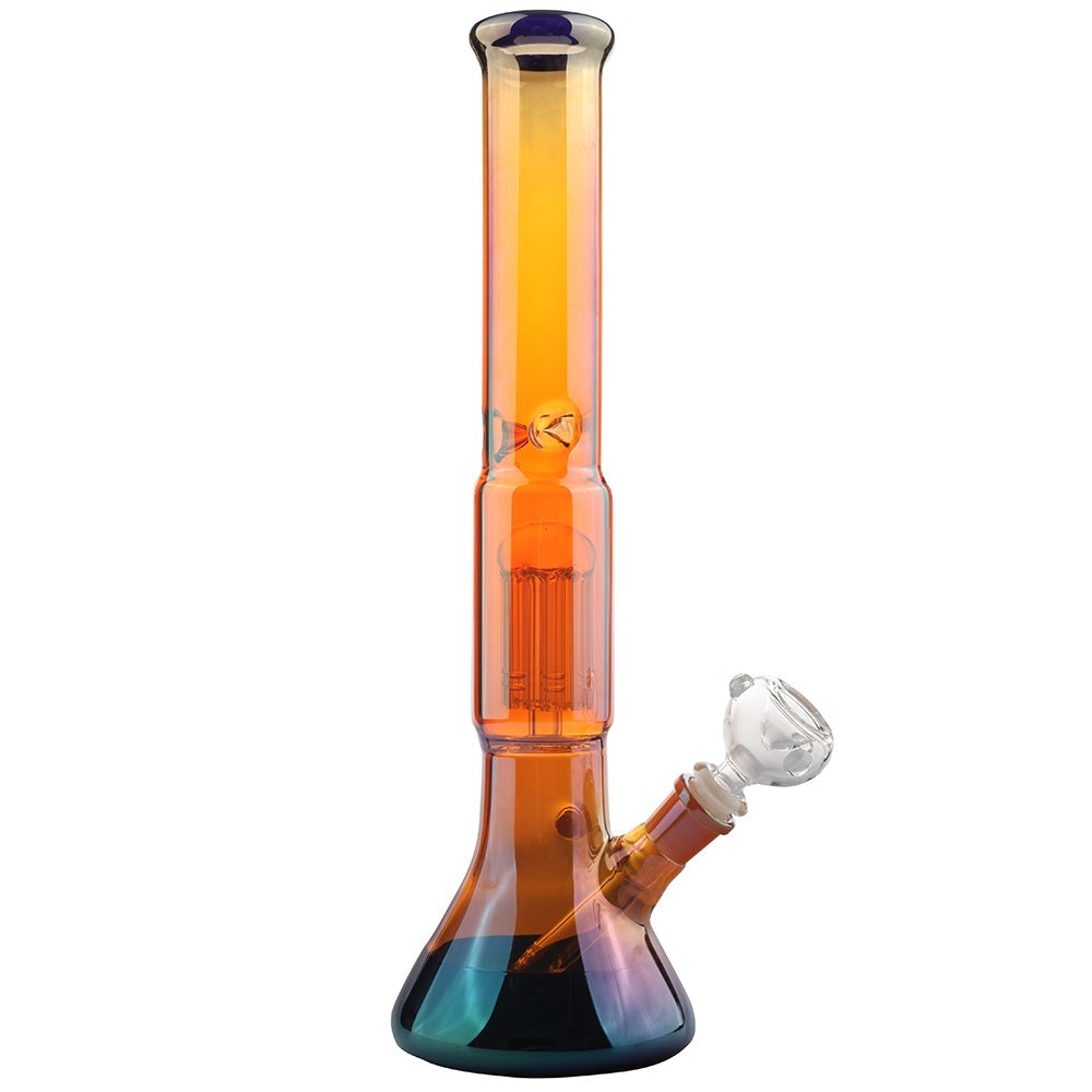 16_Colored_Tree_Perc_Beaker_Glass_Bong_main 16" Colored Tree Perc Beaker Glass Bong